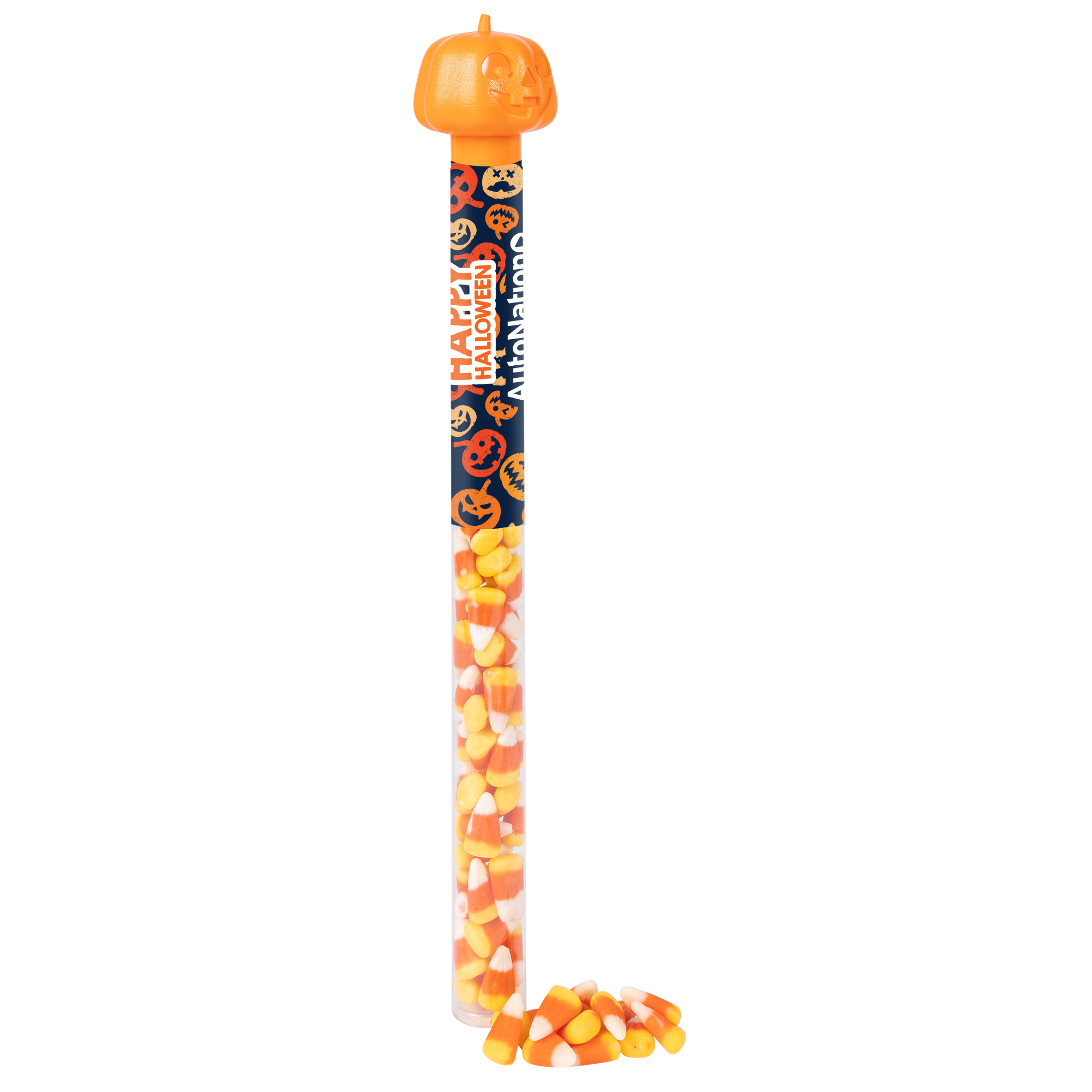 Happy Halloween Candy Tube - Candy Corn