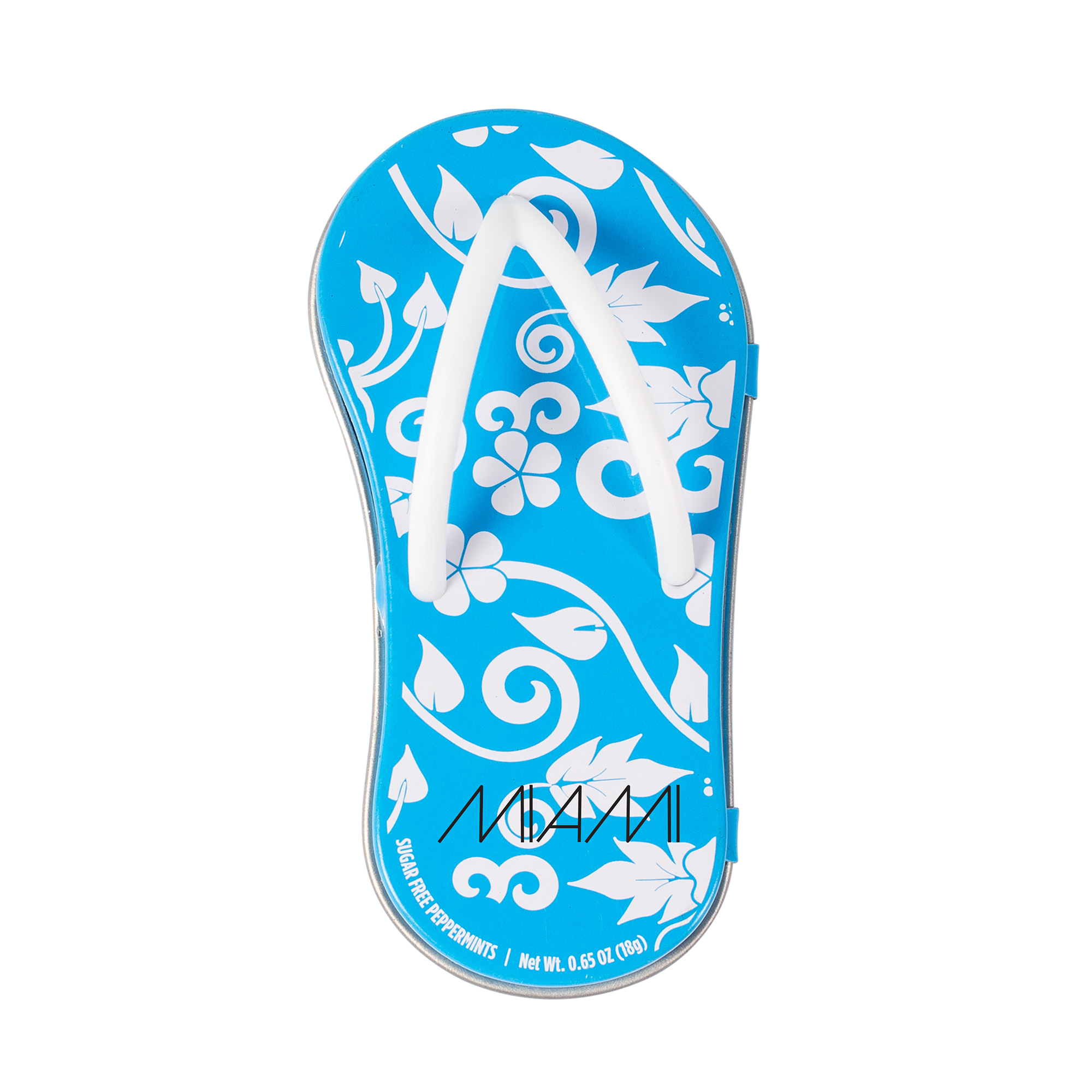 Hibiscus Blue Flip Flop Mint Tin