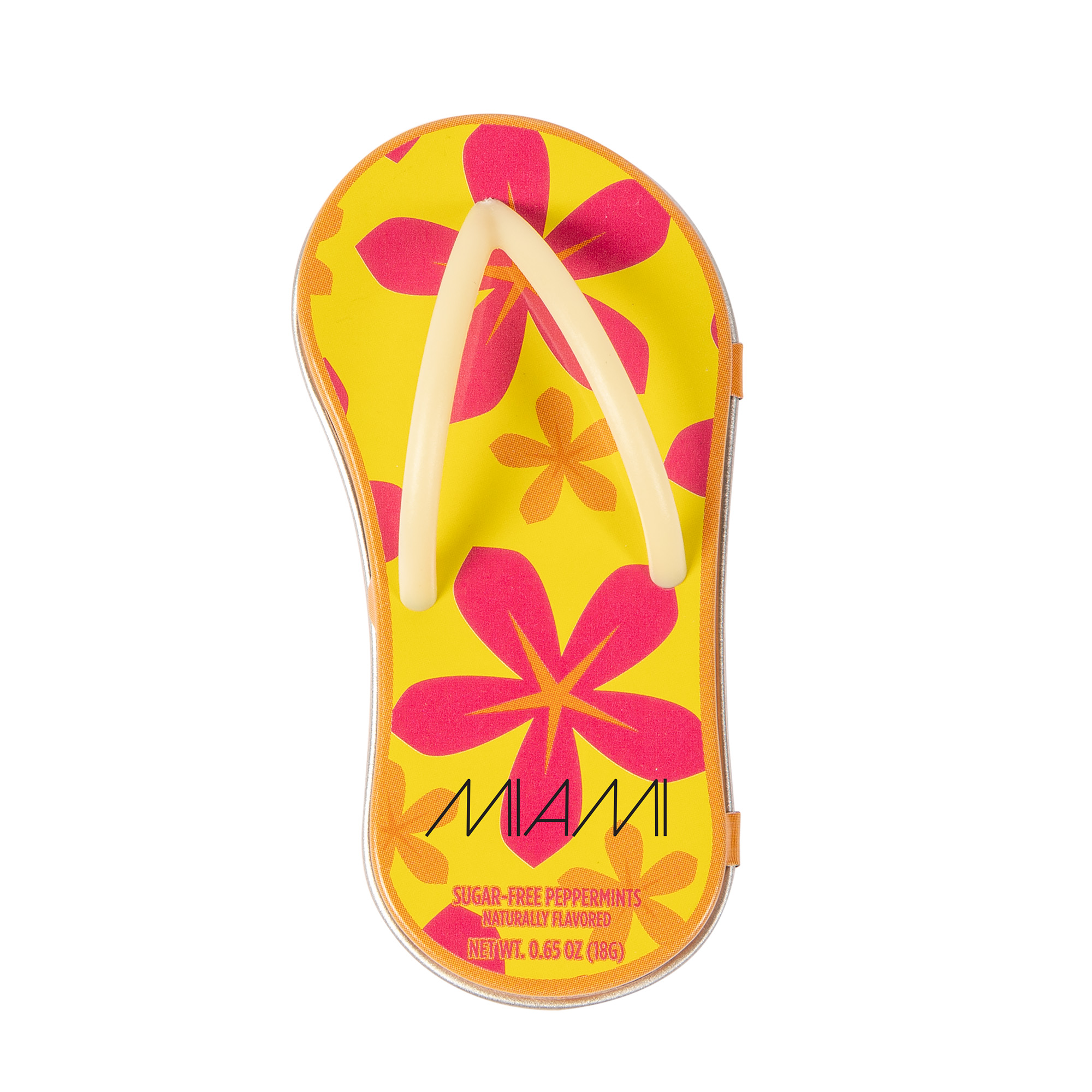 Floral Orange Flip Flop Mint Tin