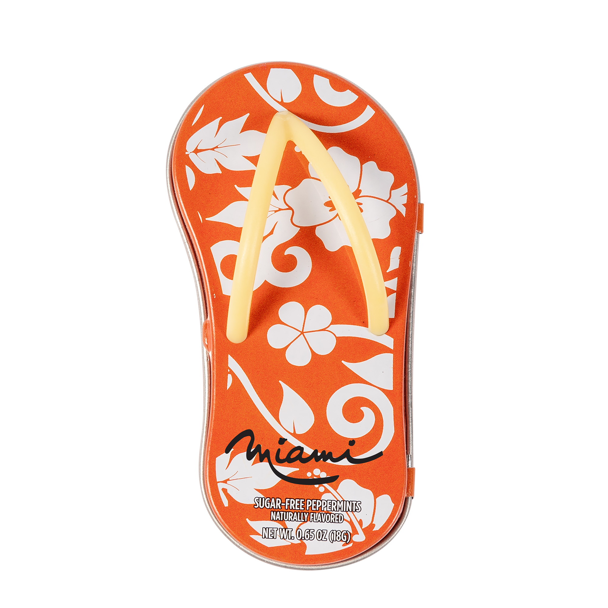 Hibiscus Orange Flip Flop Mint Tin