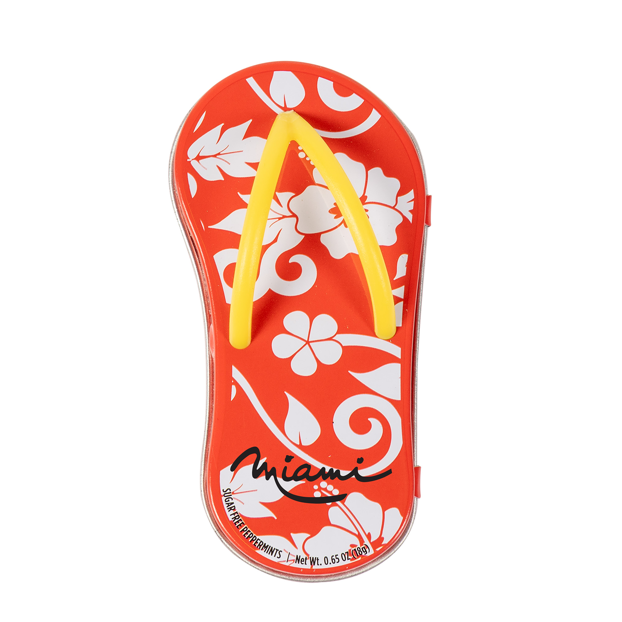 Hibiscus Red Flip Flop Mint Tin