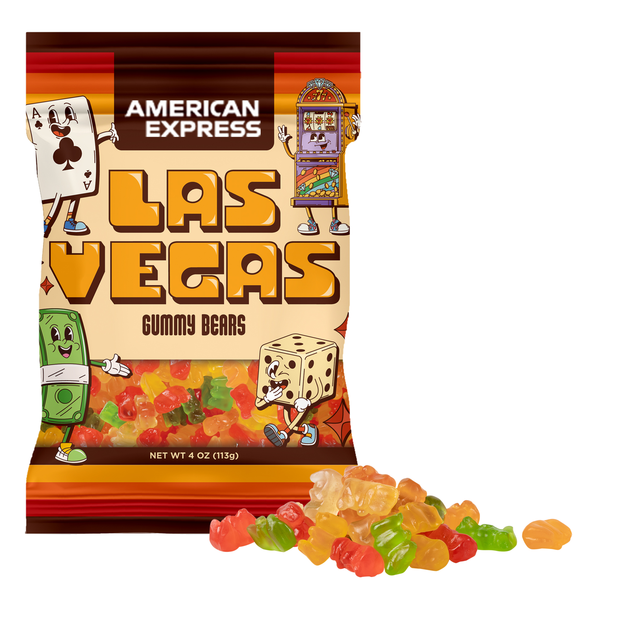 Clever Candy 1oz. Full Color DigiBag™ with Gummy Bears