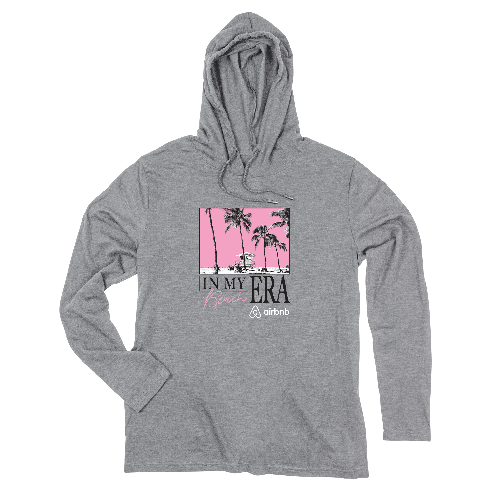 ACE Adult Long Sleeve Slub Hooded T-Shirt