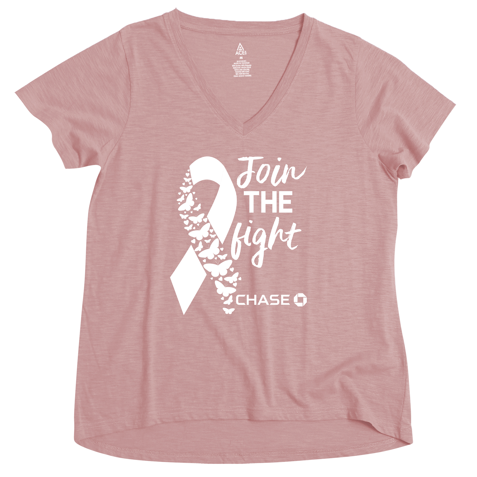 ACE Ladies' Slub A-Line V Neck T-Shirt