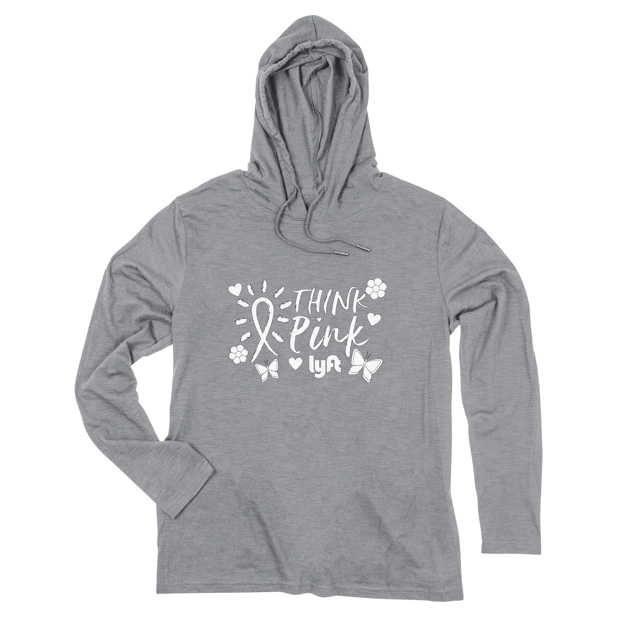 ACE Adult Long Sleeve Slub Hooded T-Shirt