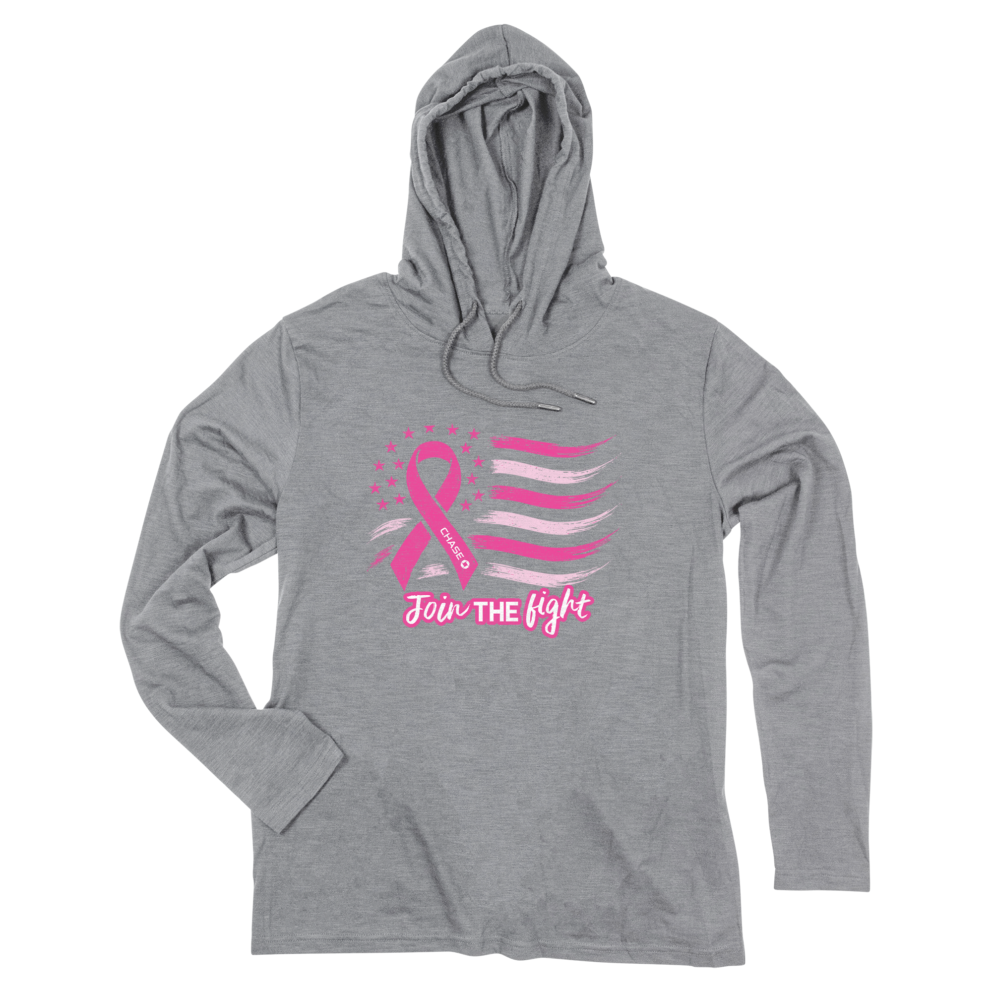 ACE Adult Long Sleeve Slub Hooded T-Shirt