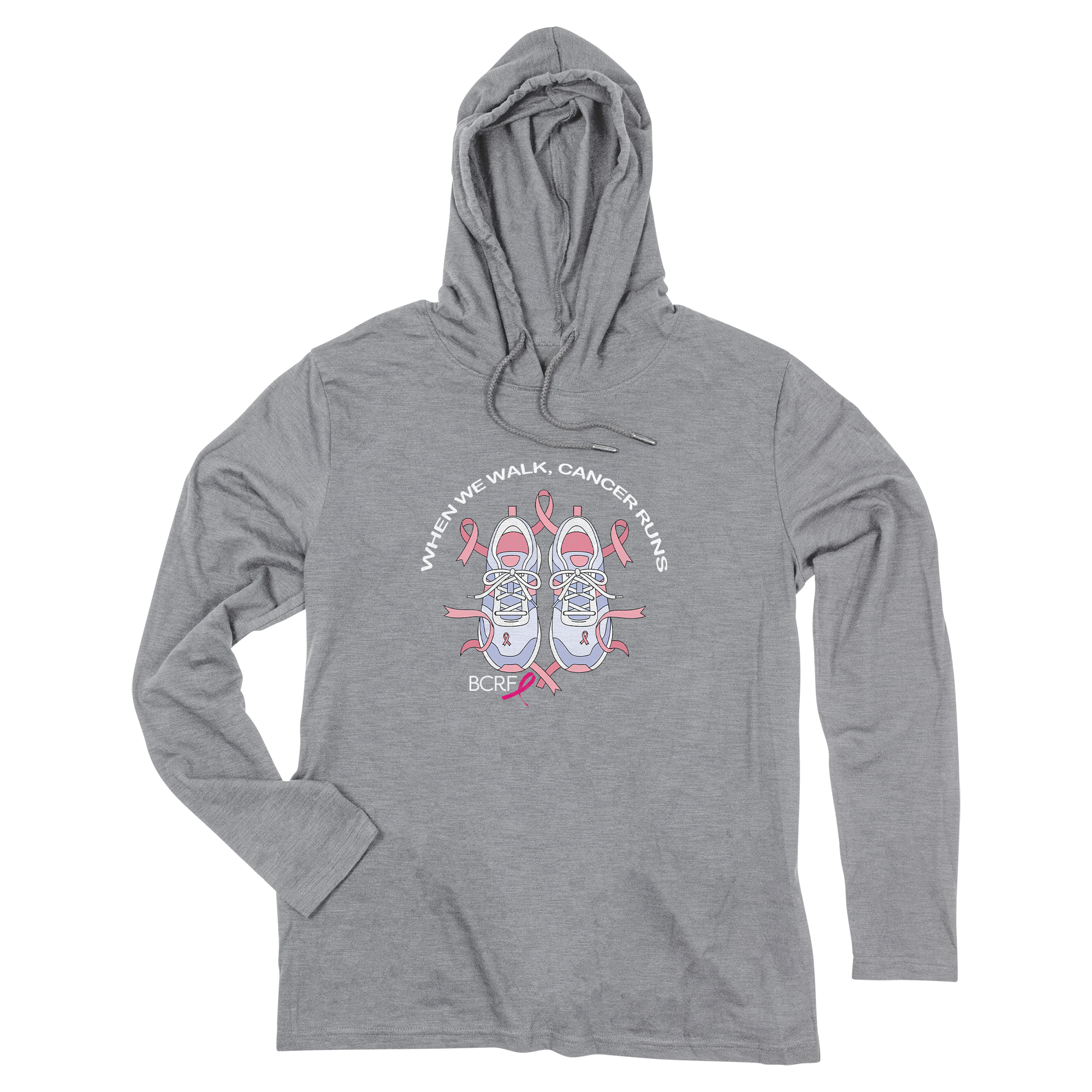ACE Adult Long Sleeve Slub Hooded T-Shirt