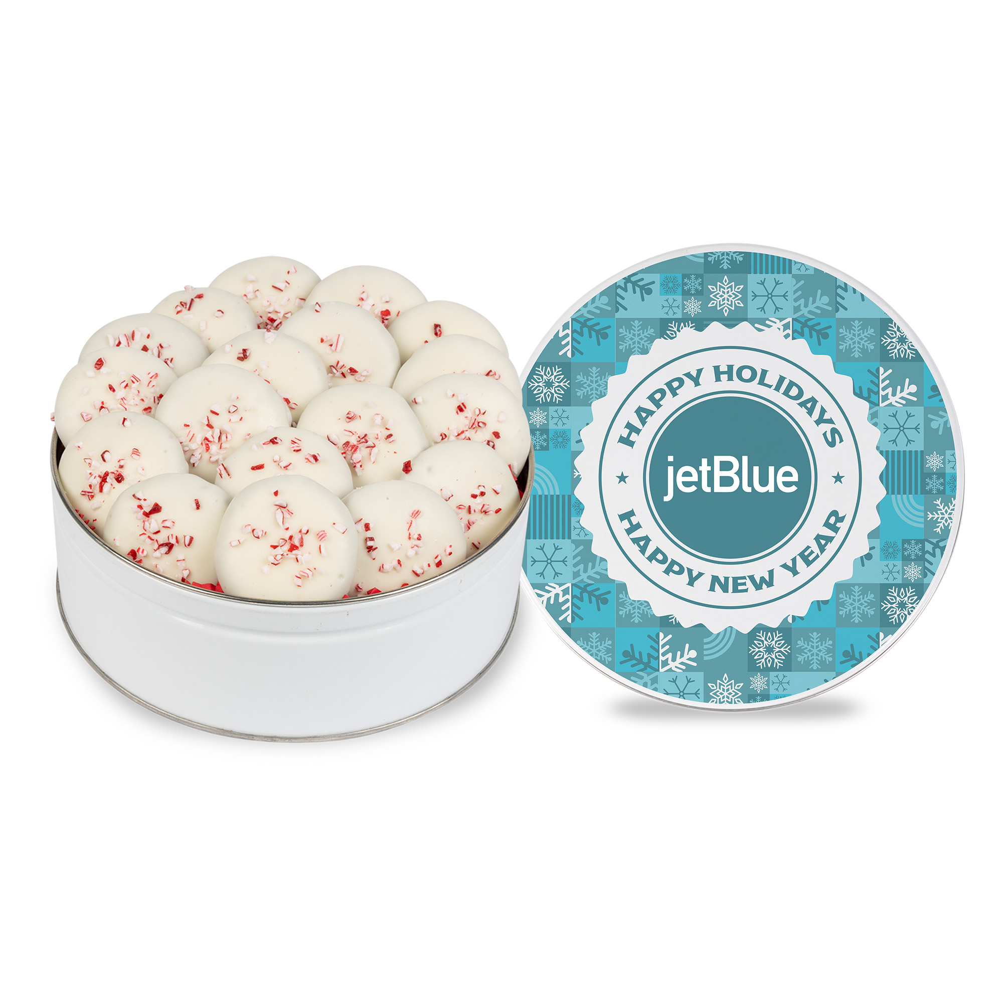 Peppermint Delight Cookies- Medium Gift Tin-18 ct