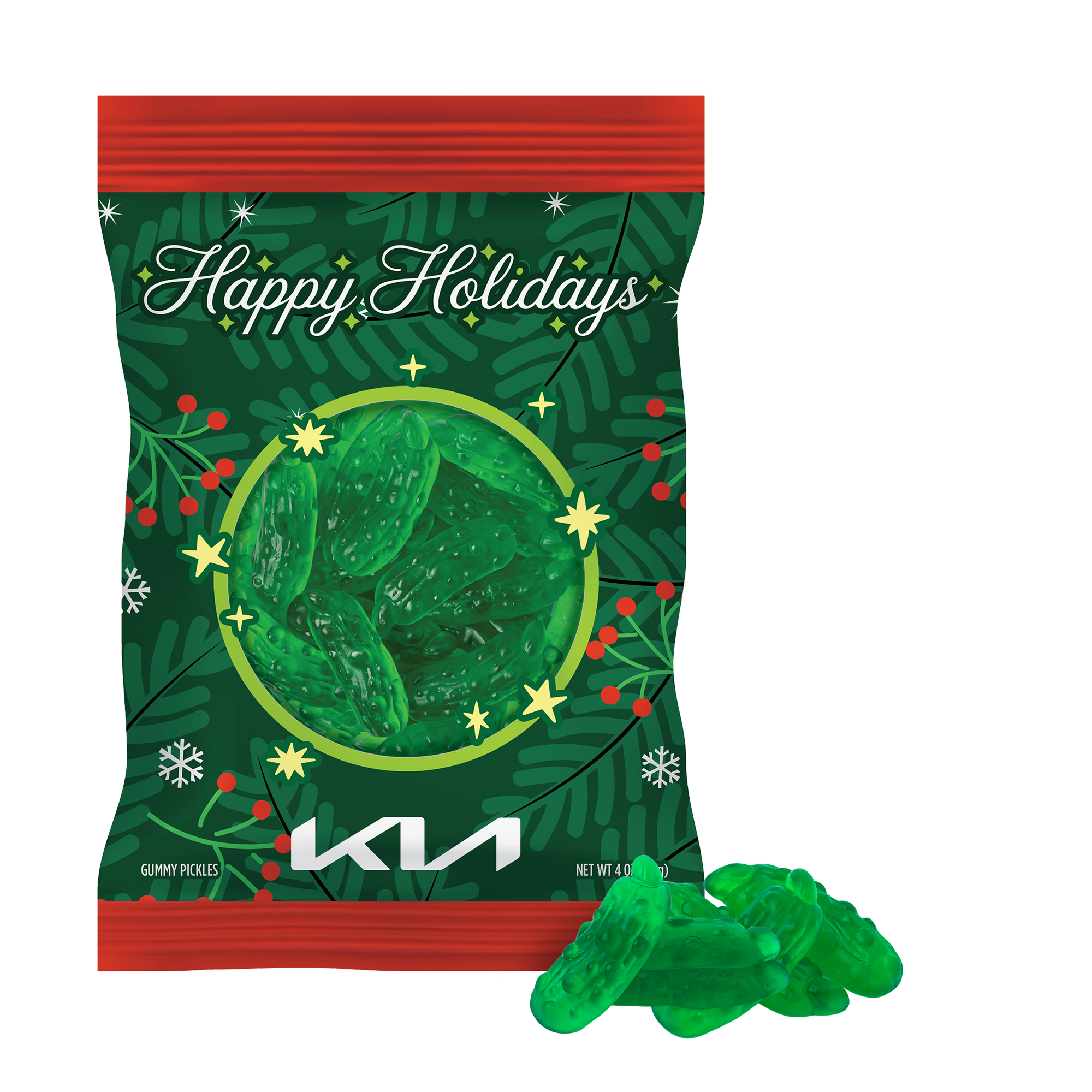 Picklelicious Dill Pickle Gummies 4oz. Digibag