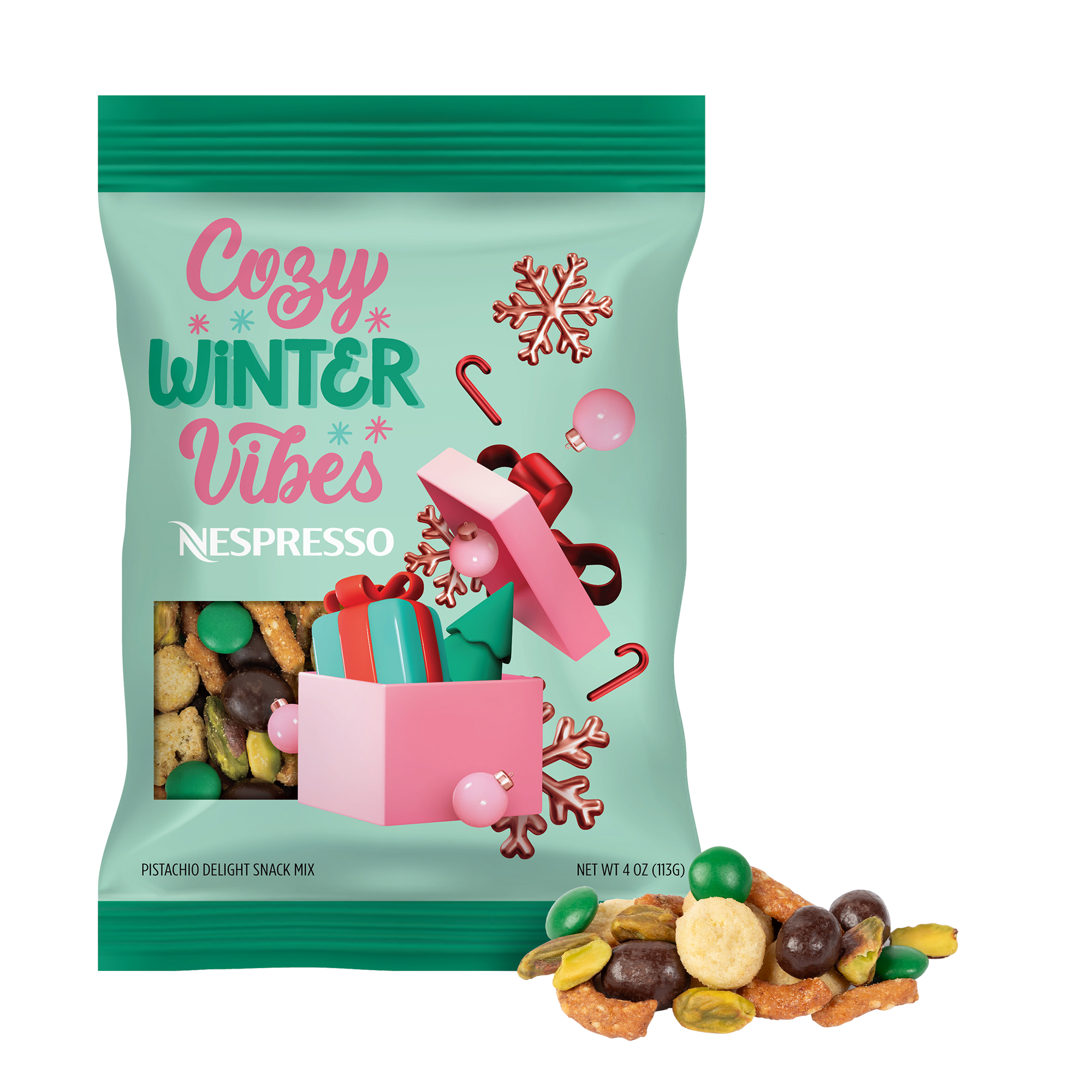 Pistachio Delight Snack Mix 4oz. Digibag