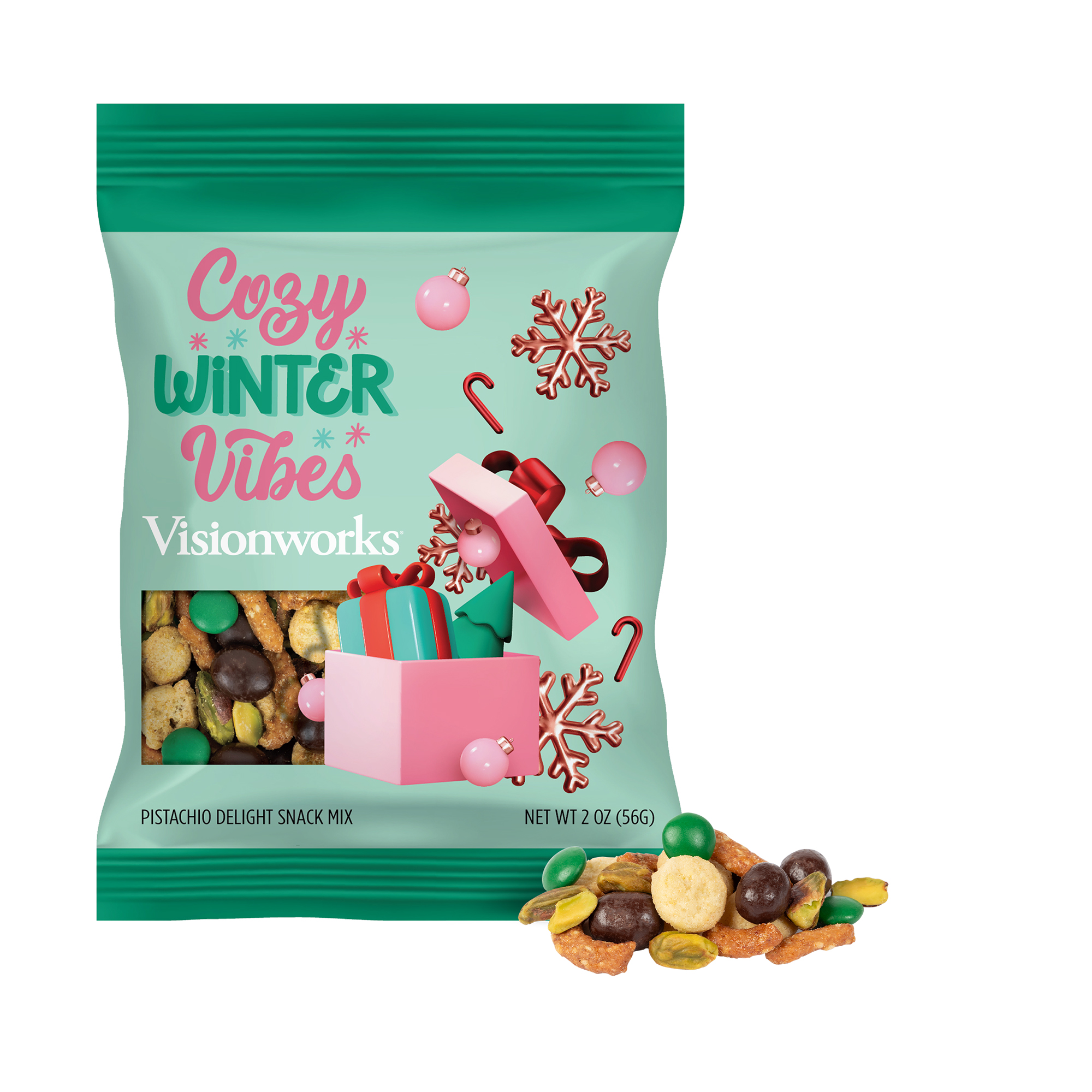 Pistachio Delight Snack Mix 2oz. Digibag