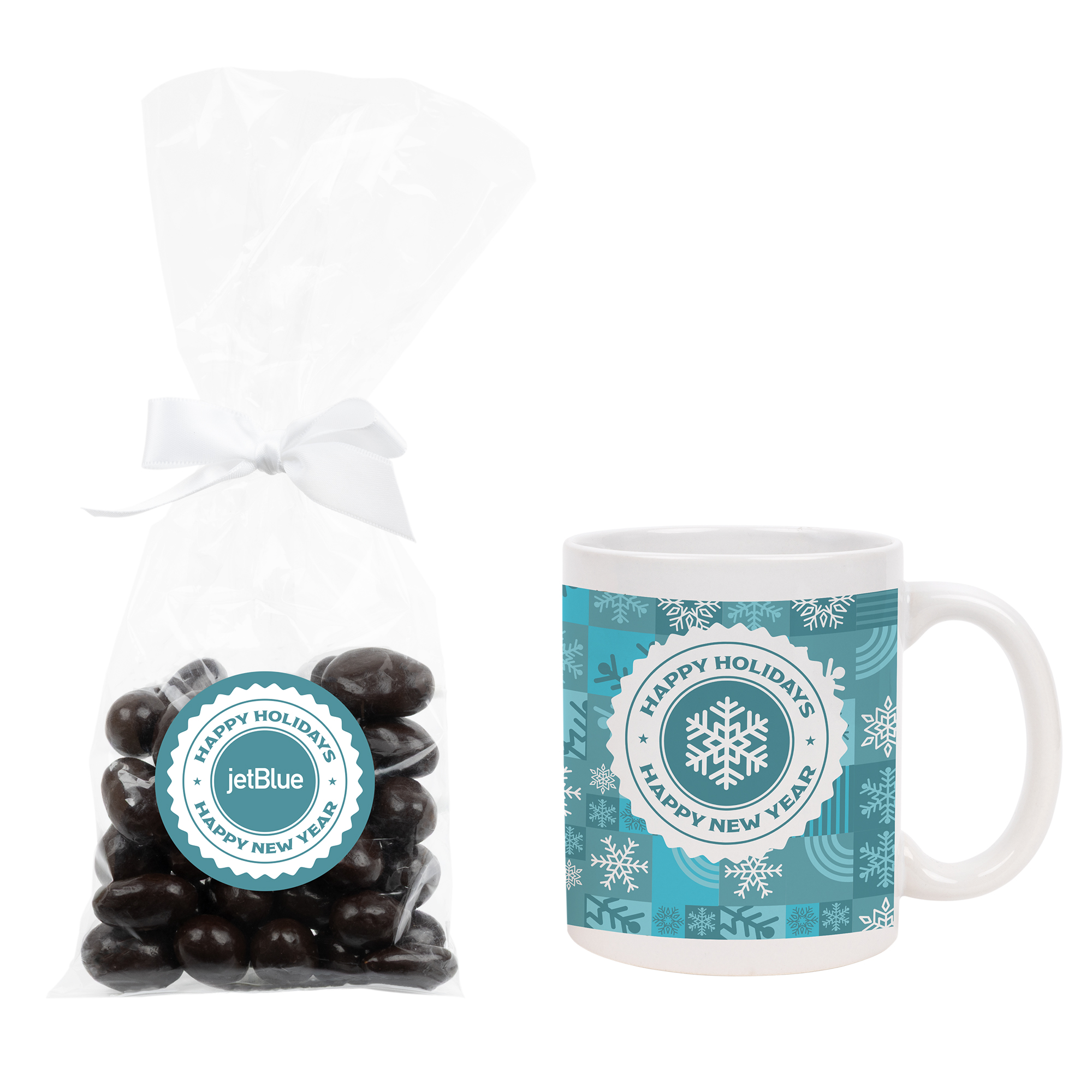 Mug Gift Set with Dark Chocolate Almonds