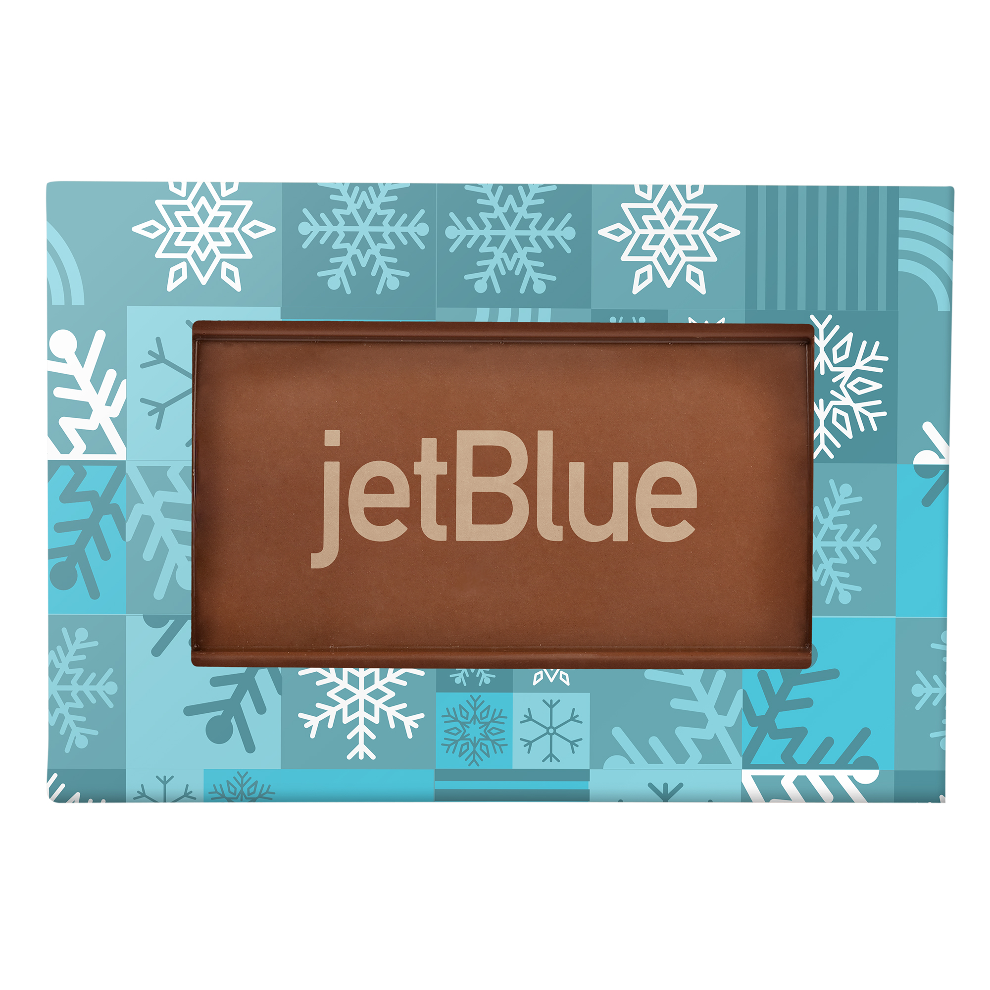 Rectangle Etched Milk Chocolate Bar- Window Box